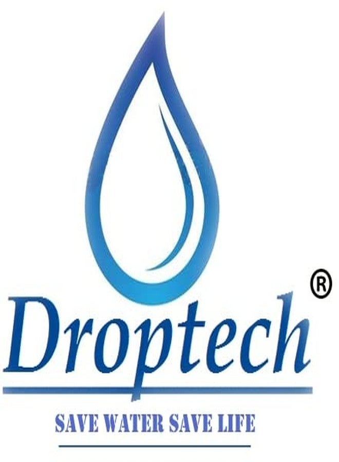 Droptech PVC Plastic Bib Cock/Water Taps for Kitchen Bathroom Wash Basins - Set of 4 (1/2", 15 mm) Type PVC Taps Faucet for Hot and Cold Water Royal Bib Taps Blue - Image 5